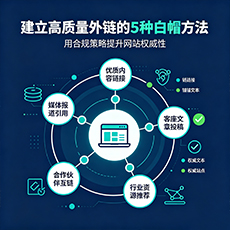 南昌建站-建立高质量外链的5种白帽方法